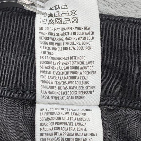 American Eagle Outfitters Shorts Womens 12 Black MIDI AEO Super Stretch Twill - Picture 9 of 15